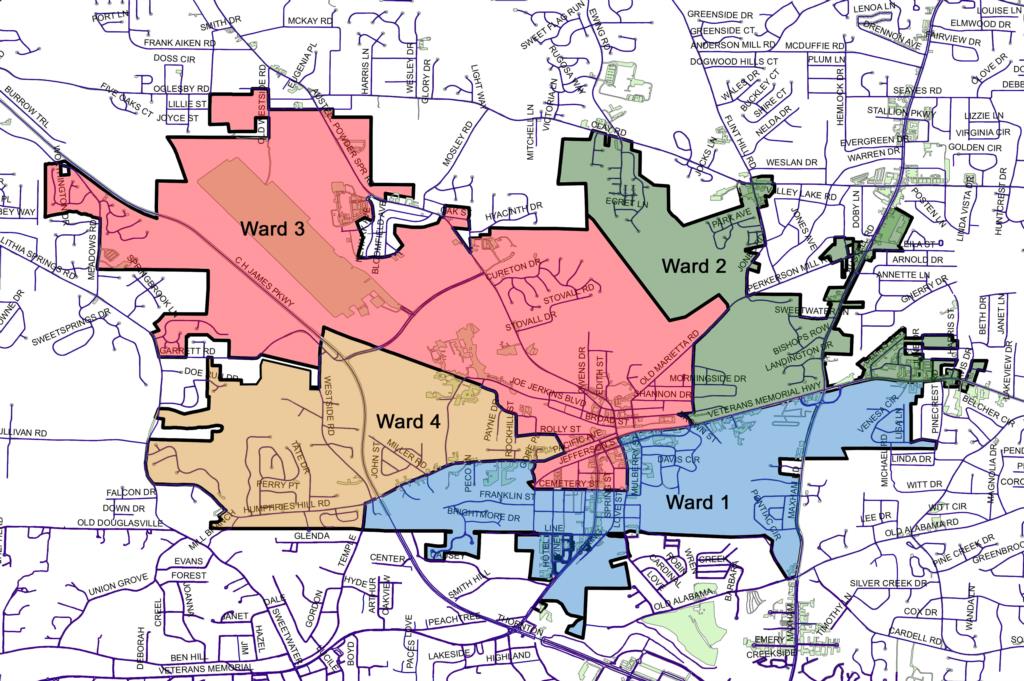 Austell Ward Map